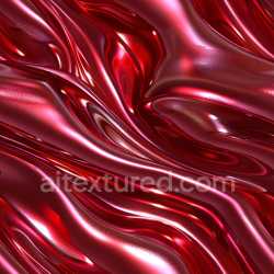 seamless Seamless 3D PBR Texture of Glossy Red Liquid with Smooth Flowing Waves texture 8k free download PBR