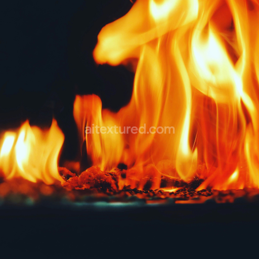 Preview — Realistic Fire Flame Texture PBR 4K Source for 3D Art