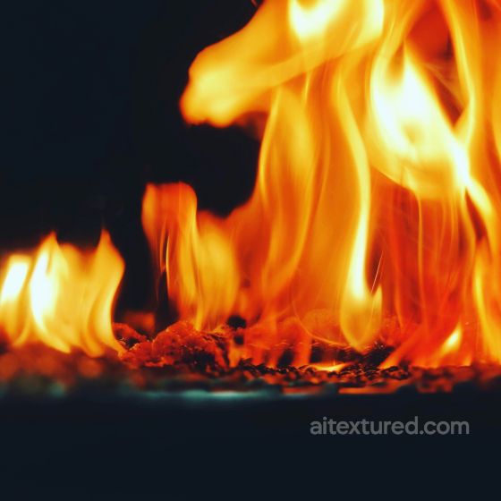 Realistic Fire Flame Texture PBR 4K Source for 3D Art Fire texture preview