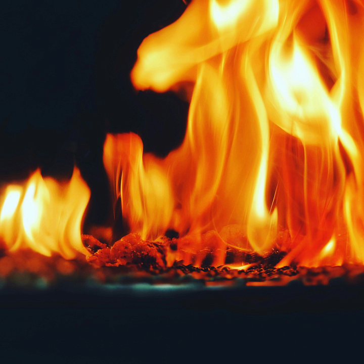 Realistic Fire Flame Source for Art seamless PBR texture preview