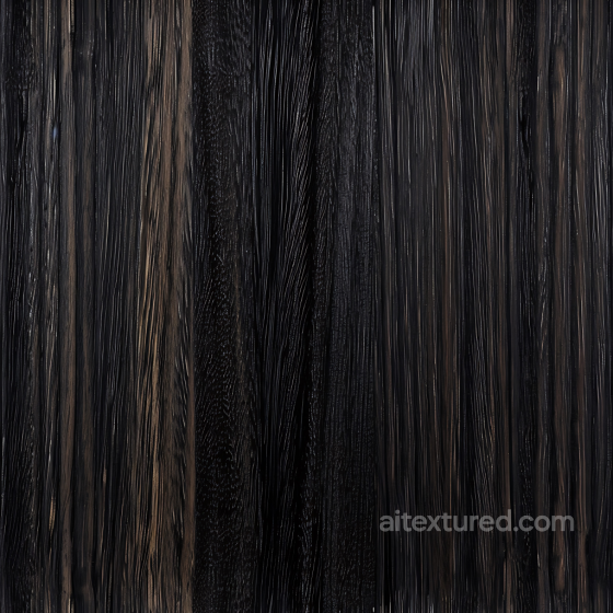 Dark Charred Wood Planks Seamless Texture with Deep Grain Wood texture preview