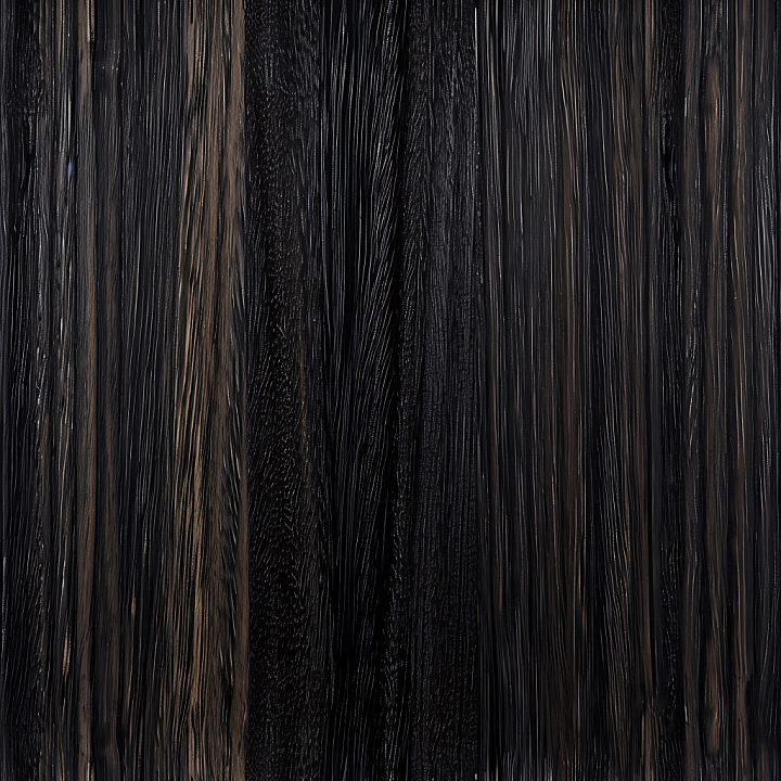 Dark Charred Wood Planks with Deep Grain seamless PBR texture preview