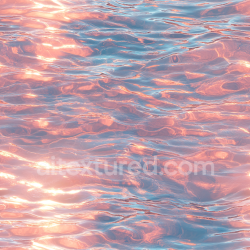 seamless Seamless 3D Water PBR Texture Featuring Subtle Waves and Warm Sunset Hues texture 8k free download PBR
