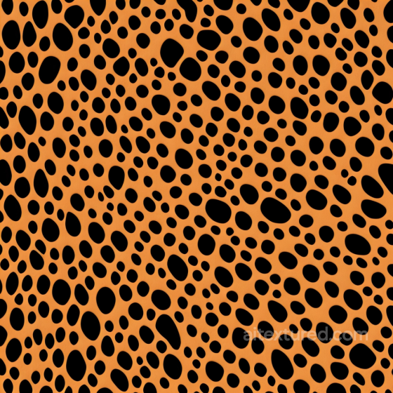 Orange and Black Leopard Print Pattern Seamless Texture Leopard Print texture preview