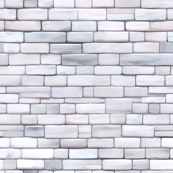 Cracked White Brick Wall PBR Texture with Subtle Fractures Brick texture preview