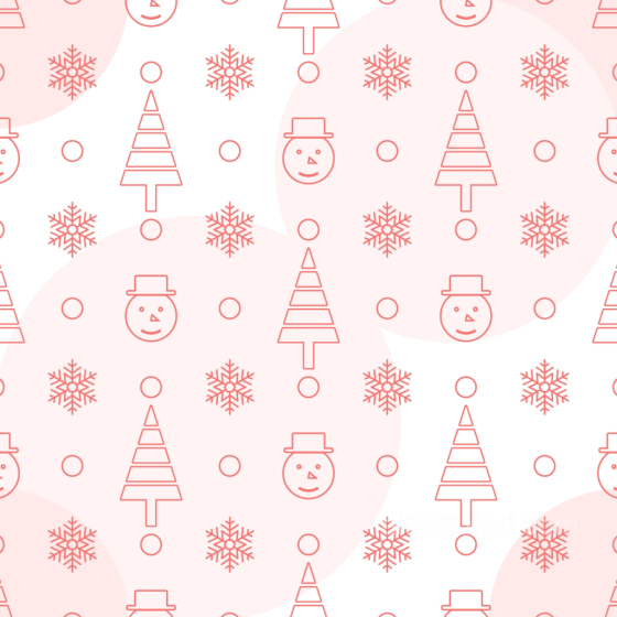Christmas Pink Festive Pattern Texture with Trees and Snowflakes Christmas Pink texture preview
