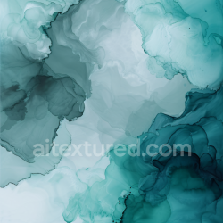seamless Seamless 3D Alcohol Ink PBR Texture Featuring Flowing Deep Teal and Aqua Waves texture 8k free download PBR