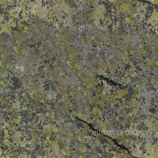 Mossy Uneven Rock - Uneven Rock Natural Striated Mosscovered Mossy seamless Rock PBR texture
