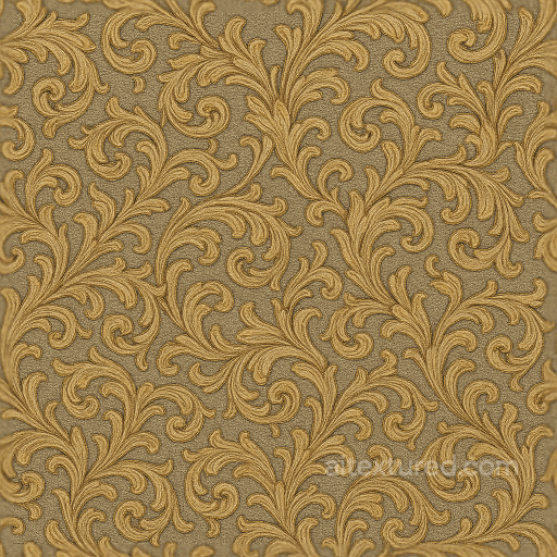 Wallpaper With Oriental Scrollwork And Silk Threads Woven Pattern seamless Wallpaper PBR texture