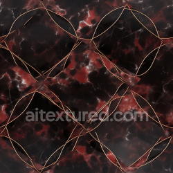 seamless Seamless 3D PBR Black and Red Marble Flooring Texture with Copper Vein Pattern texture 8k free download PBR