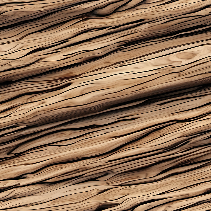 Light Weathered Wood Planks with Distinct Grain seamless PBR texture preview