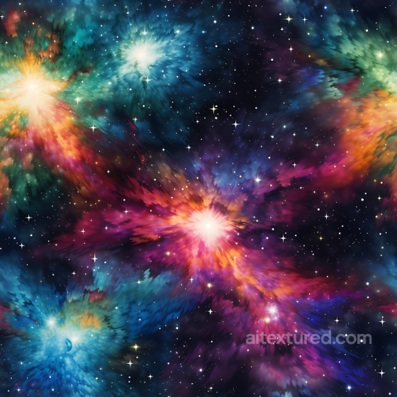 Space Texture Featuring Vibrant Nebula Clouds and Starfield Star, space, planets texture preview