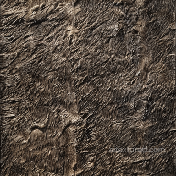 Long Fur Brown Leather Seamless Texture with Natural Flowing Hair Patterns Leather texture preview