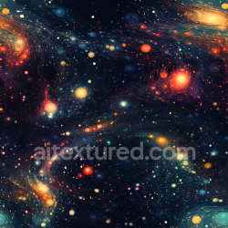seamless Seamless 3D Space PBR Texture Featuring Cosmic Galaxy Flow with Multicolored Starfields texture 8k free download PBR
