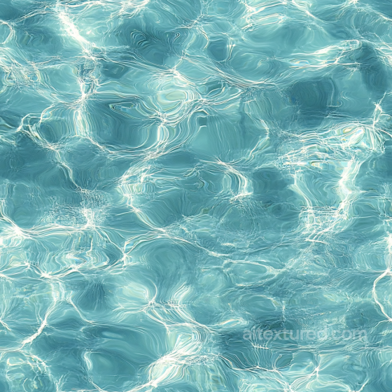 Clear Pool Water Seamless Texture with Gentle Soft Waves and Light Caustics Water texture preview