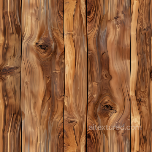 Rustic Knotted Wood Planks Seamless Texture with Warm Grain Patterns seamless Wood PBR texture