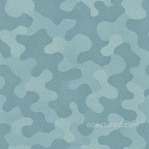 Ice Blue Snake Skin Camouflage Fabric seamless Color Camouflage PBR texture