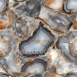 seamless Seamless 3D Agate Stone PBR Texture Featuring Crystal Layers and Earthy Veins texture 8k free download PBR
