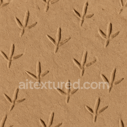 seamless Seamless 3d texture pbr 8k of bird footprints on sandy desert sand surface texture 8k free download PBR