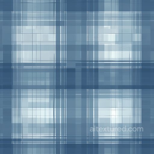 Seamless 3D PBR Texture Featuring Soft Blue Plaid Fabric Pattern texture preview