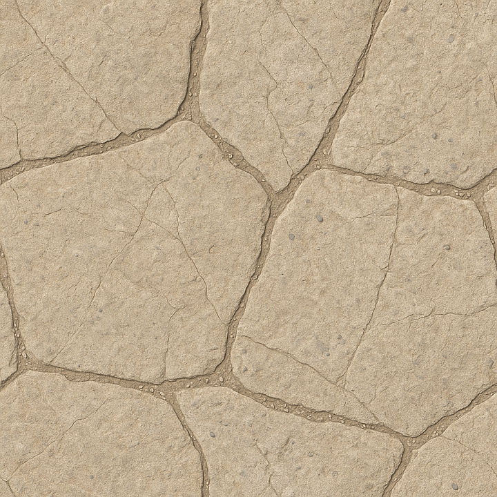 Flagstone Flat With Dry Surface And Natural Stone Variation Asphalt seamless PBR texture preview