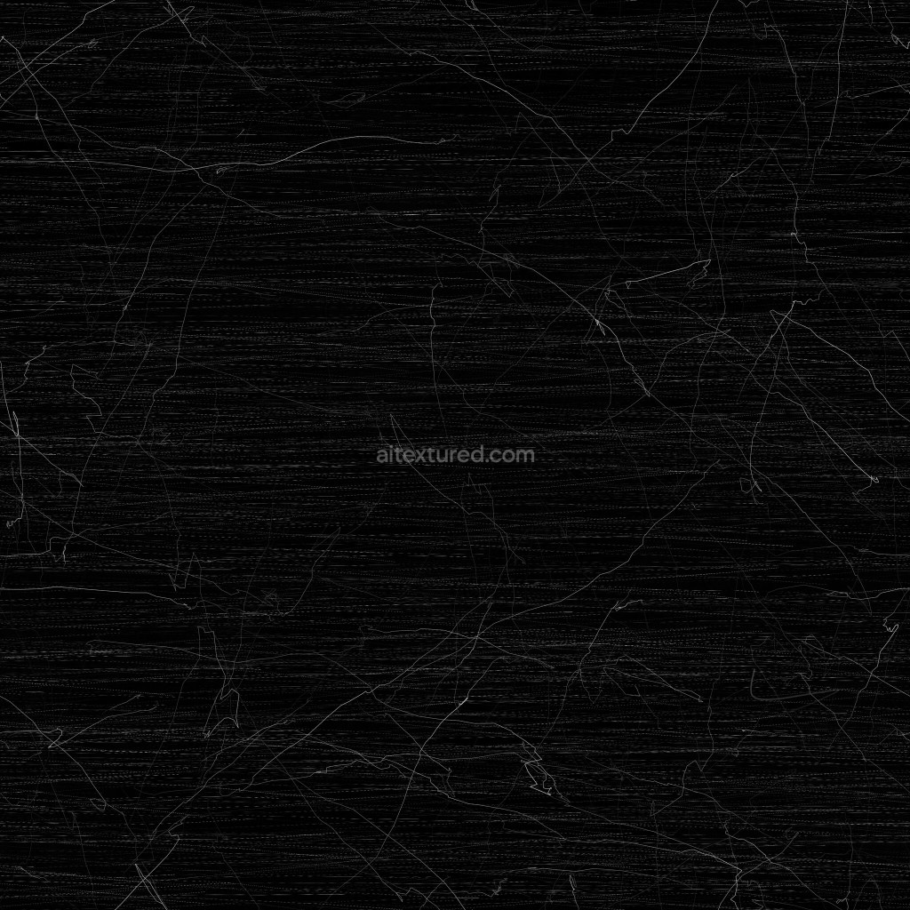 Seamless PBR scratches texture with a black base color