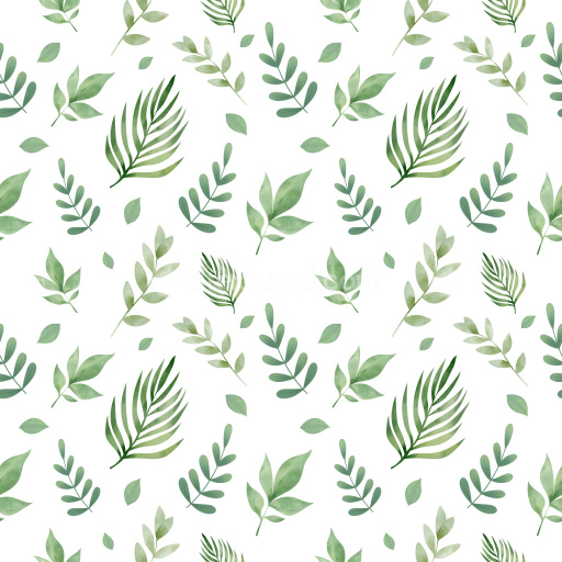 Pattern Bundle - Seamless 3D Leaf Pattern PBR Texture in Soft Watercolor Green Palette texture preview