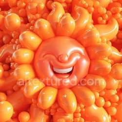 seamless Seamless 3D Inflated Glossy Soft Vinyl Texture with Puffy Rounded Bubbles texture 8k free download PBR