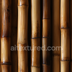 seamless Seamless 3D PBR Texture of Polished Golden Bamboo Culms with Natural Nodes texture 8k free download PBR