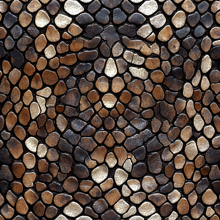 Detailed Reptilian Skin with Natural Tone Variations seamless PBR texture preview