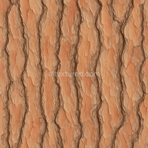 Smooth Pine Bark Texture Seamless 1024X1024
