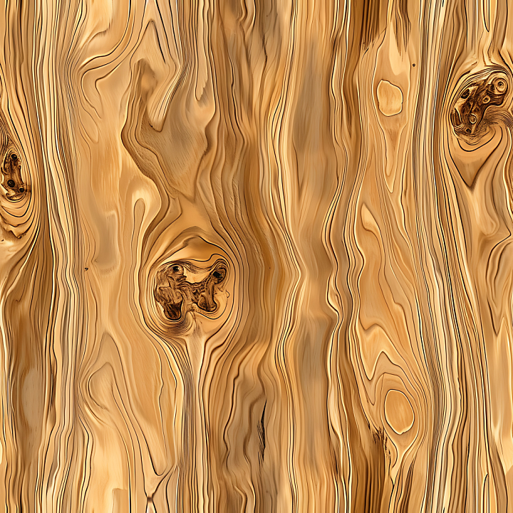 Pine Wood Featuring Rich Grain and Natural Knots seamless PBR texture preview