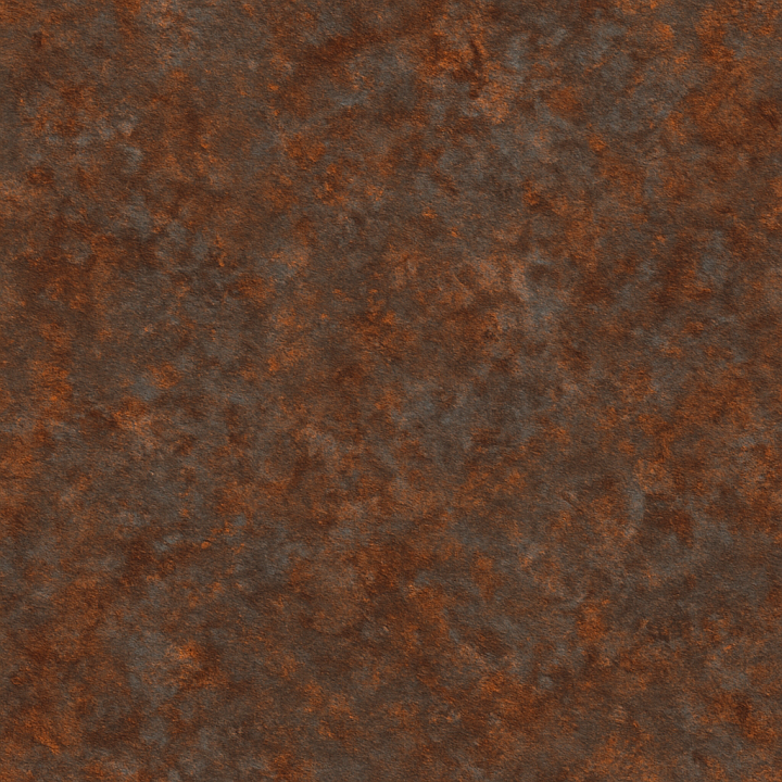 Metallic Rusty Metal seamless PBR texture preview