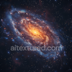 seamless Seamless 3D PBR Texture of a Spiral Galaxy with Bright Core and Starfield texture 8k free download PBR