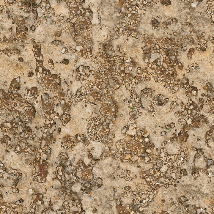 Coral Mud Coral - Coral Ground Costal Stones Gravel Gravelly seamless PBR texture preview
