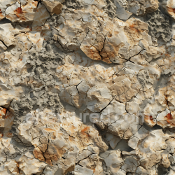 seamless Seamless 3D Weathered Cracked Stone Rock PBR Texture with Rough Erosion and Rust Tones texture 8k free download PBR