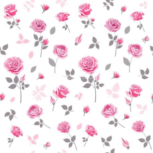 Seamless 3D PBR Texture of Soft Pink Flower Pattern on White Background