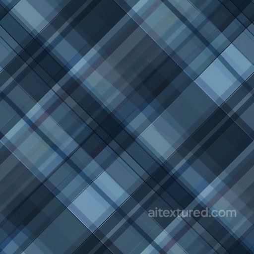 Seamless 3D PBR Texture of Blue Plaid Fabric with Layered Weave Pattern texture preview