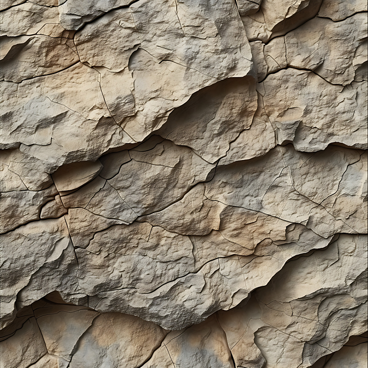 Weathered Rocky Cliff Wall in Neutral Earth Tones seamless PBR texture preview