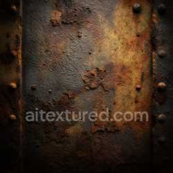 seamless Seamless 3D PBR Rusty Metal Texture with Corrosion Cracks and Riveted Detail texture 8k free download PBR