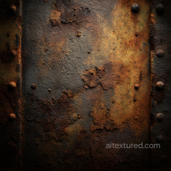 Rusty Metal Texture with Corrosion Cracks and Riveted Detail Rust texture preview
