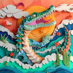 seamless Seamless 3D PBR Crocodile Origami Scales Texture in Vibrant Colors texture 8k free download PBR