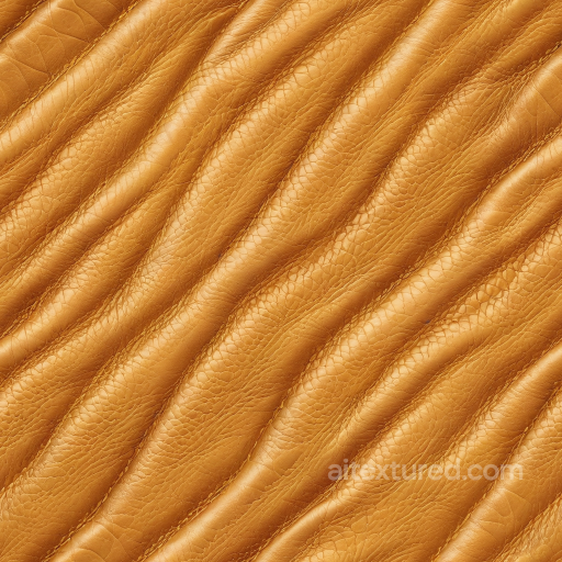 Vintage Tan Leather Seamless Texture with Wrinkles and Natural Grain seamless Leather PBR texture