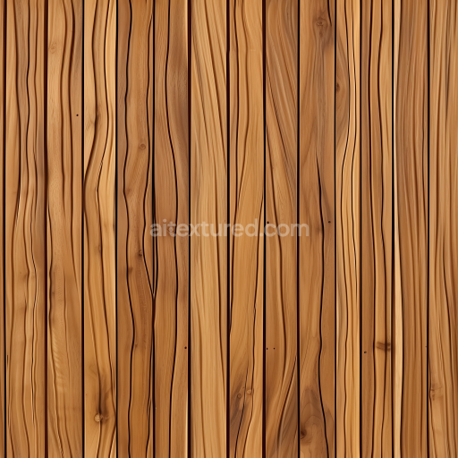 Seamless 3D PBR Texture of Light Pine Wood Planks with Natural Grain and Knots