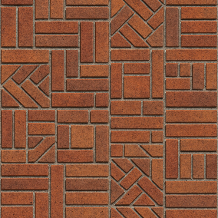 Patterned Brick seamless PBR texture preview