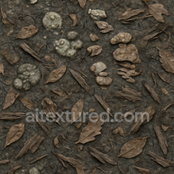 seamless Seamless 3d texture pbr 8k cracked earth with dark stone and mold spores overlay texture 8k free download PBR