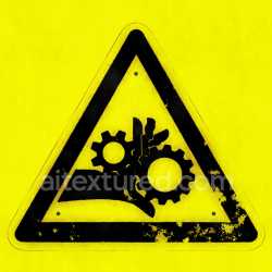 seamless Sign Warning Safety Caution Industrial Symbol Graphic Alert Icon Recognizable texture 8k free download PBR