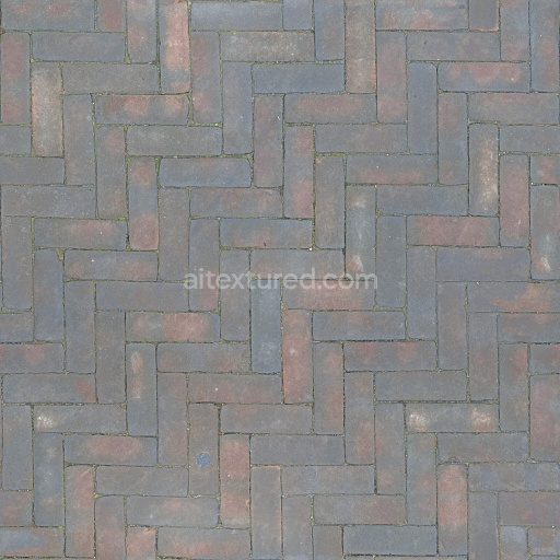 Pavement Tileable Seamless Stone Brick Textured Outdoor Urban Weathered Gray