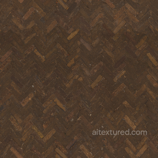 Herringbone Brick seamless Brick PBR texture