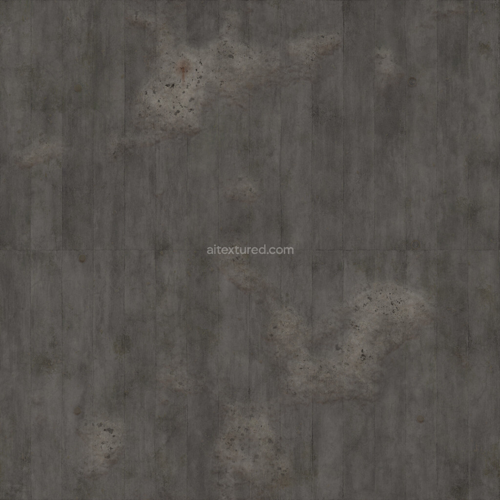 Seamless dark concrete texture for 3D modeling